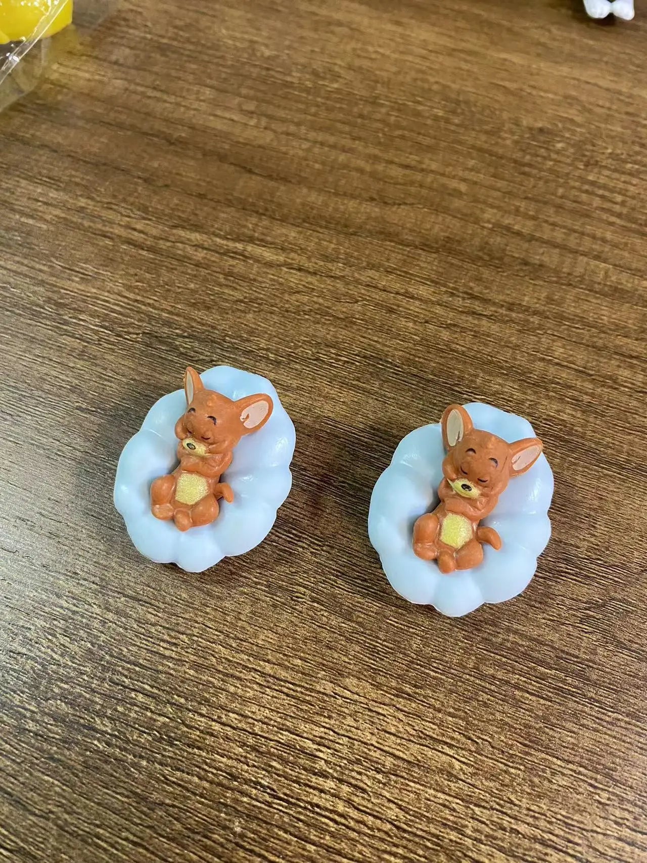 Cartoon Decoration Tom Cat Jerry Mouse Cat Ornament Cute Desk Decorations Adorable Figurines Toy Figures Car Home Decoration